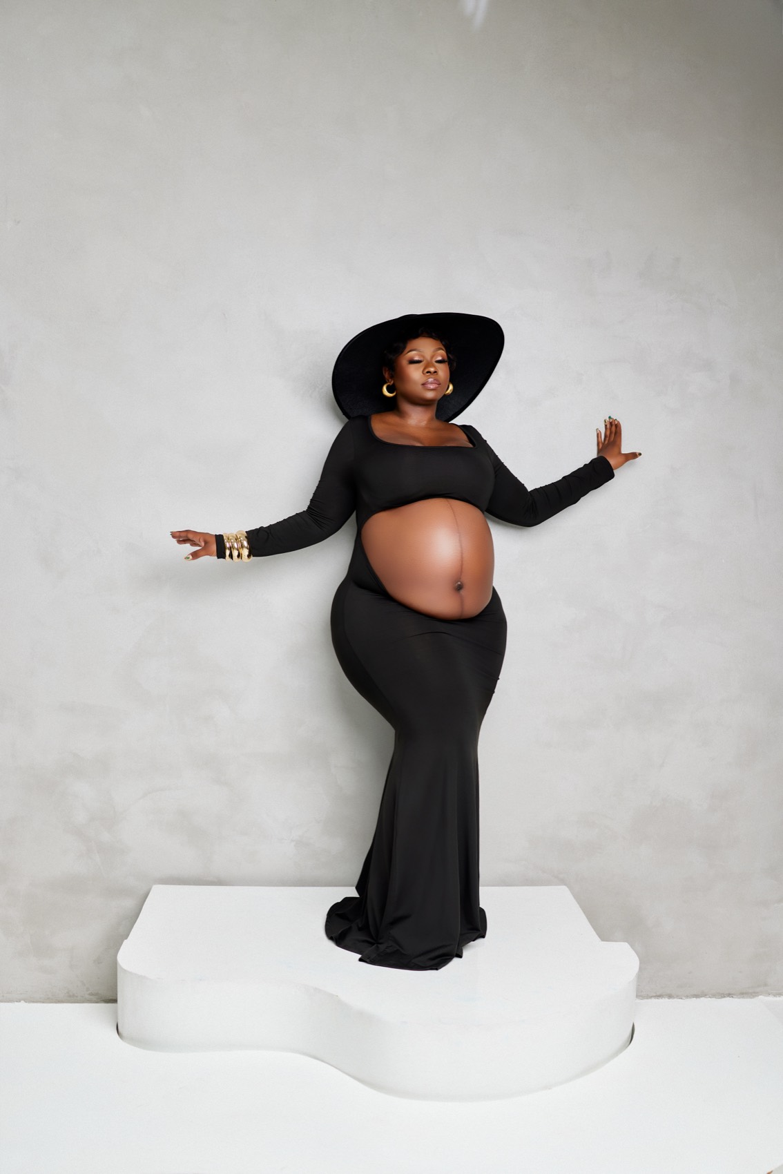 Editorial maternity portrait at Jepson Myles Studio, Sandton