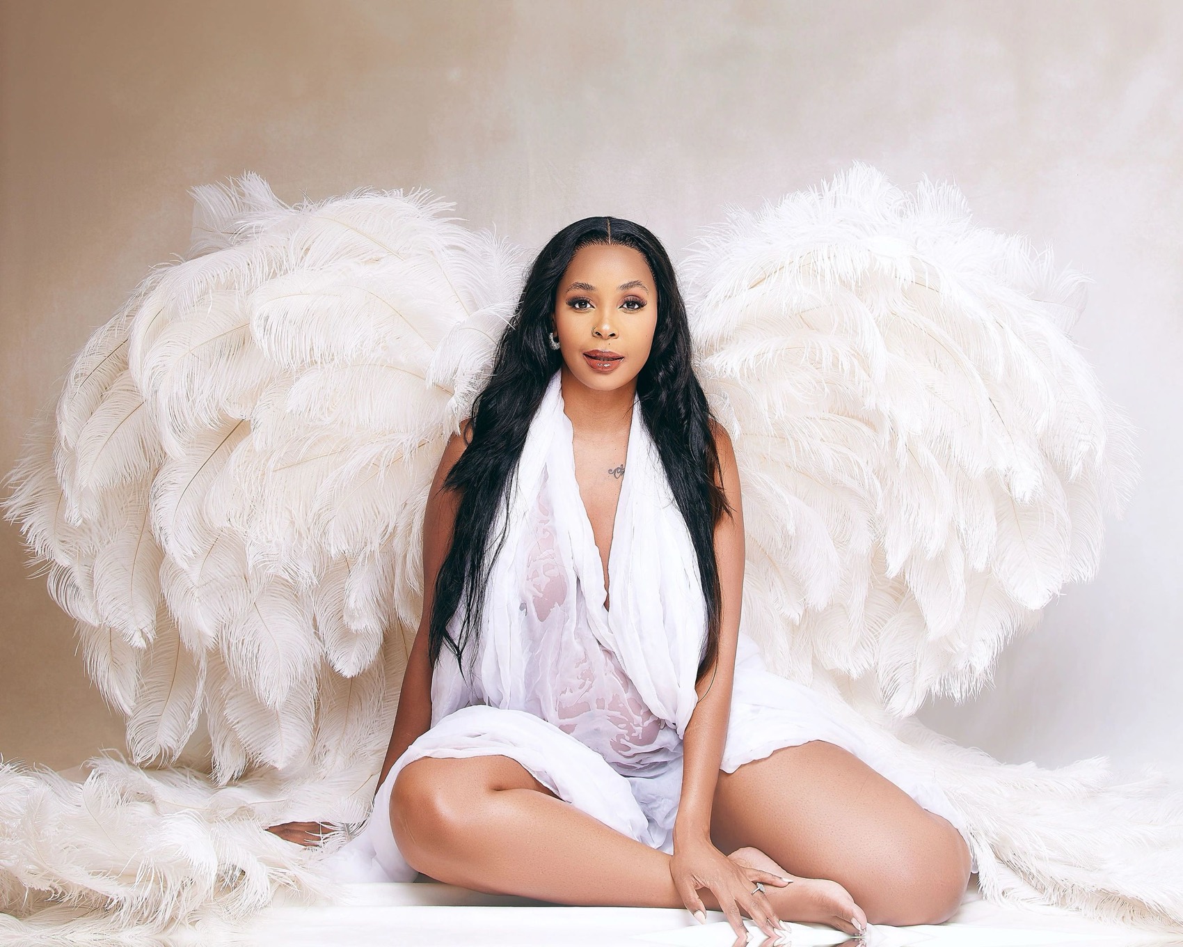 Editorial maternity portrait at Jepson Myles Studio, Sandton