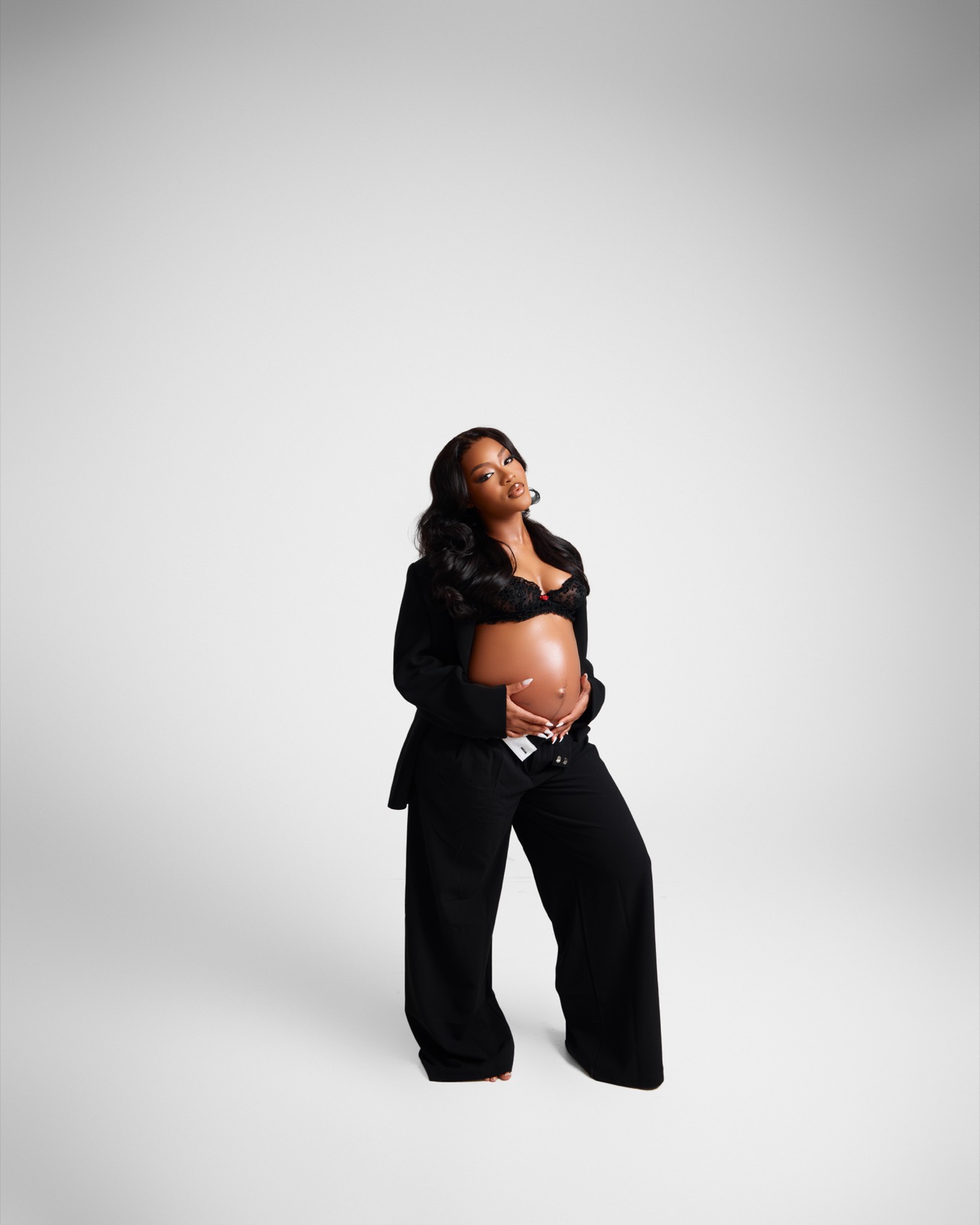 Editorial maternity portrait at Jepson Myles Studio, Sandton