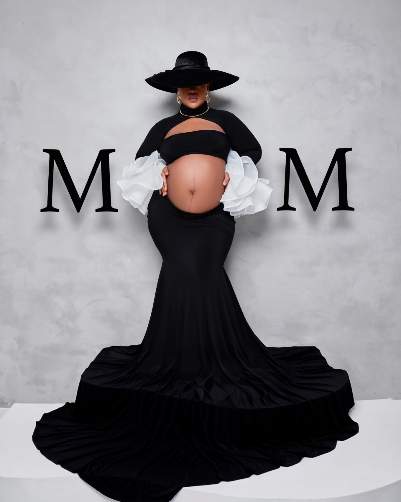 Editorial maternity portrait at Jepson Myles Studio, Sandton