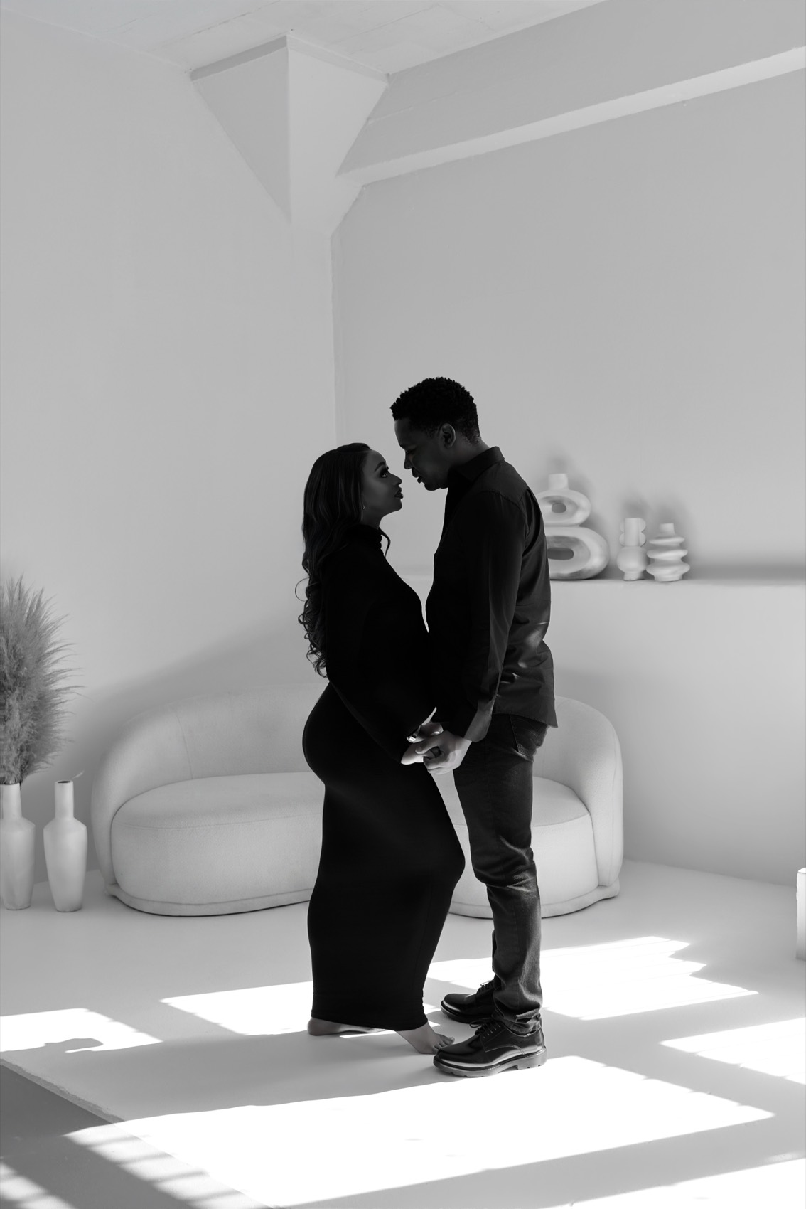 Editorial maternity portrait at Jepson Myles Studio, Sandton